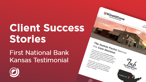 Client success stories: First National Bank Kansas testimonial